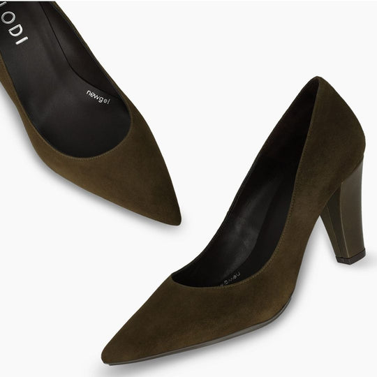 Lodi REDIC Green Suede Pump