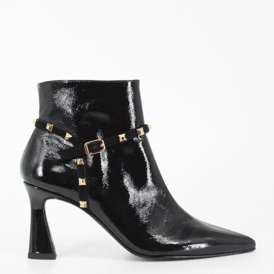 Lodi RELLE Black Studded Leather Boots