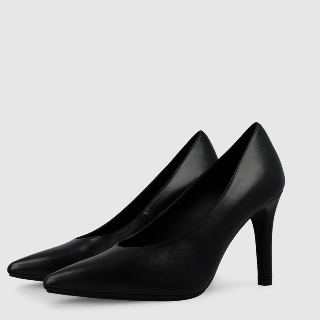 Lodi RINATA Black Leather Pumps