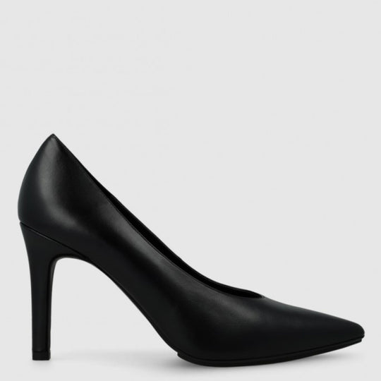 Lodi RINATA Black Leather Pumps