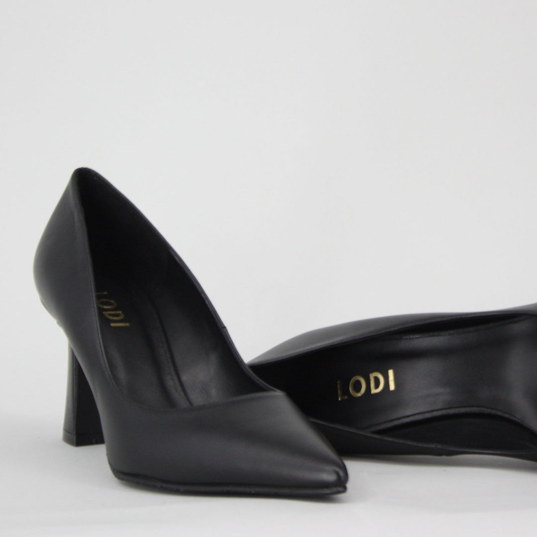 Lodi ROA Black Leather Pumps