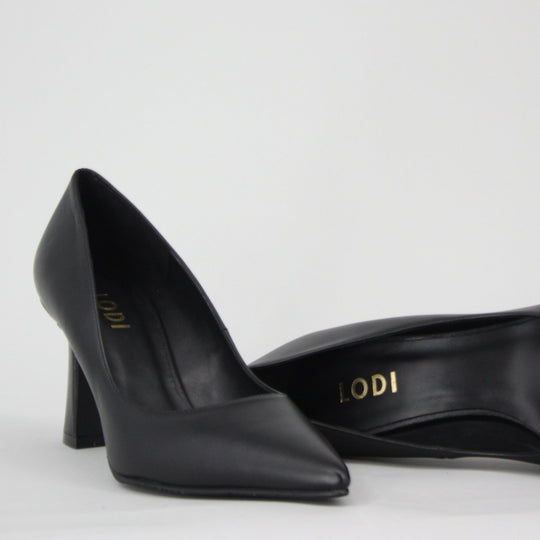 Lodi ROA Black Leather Pumps