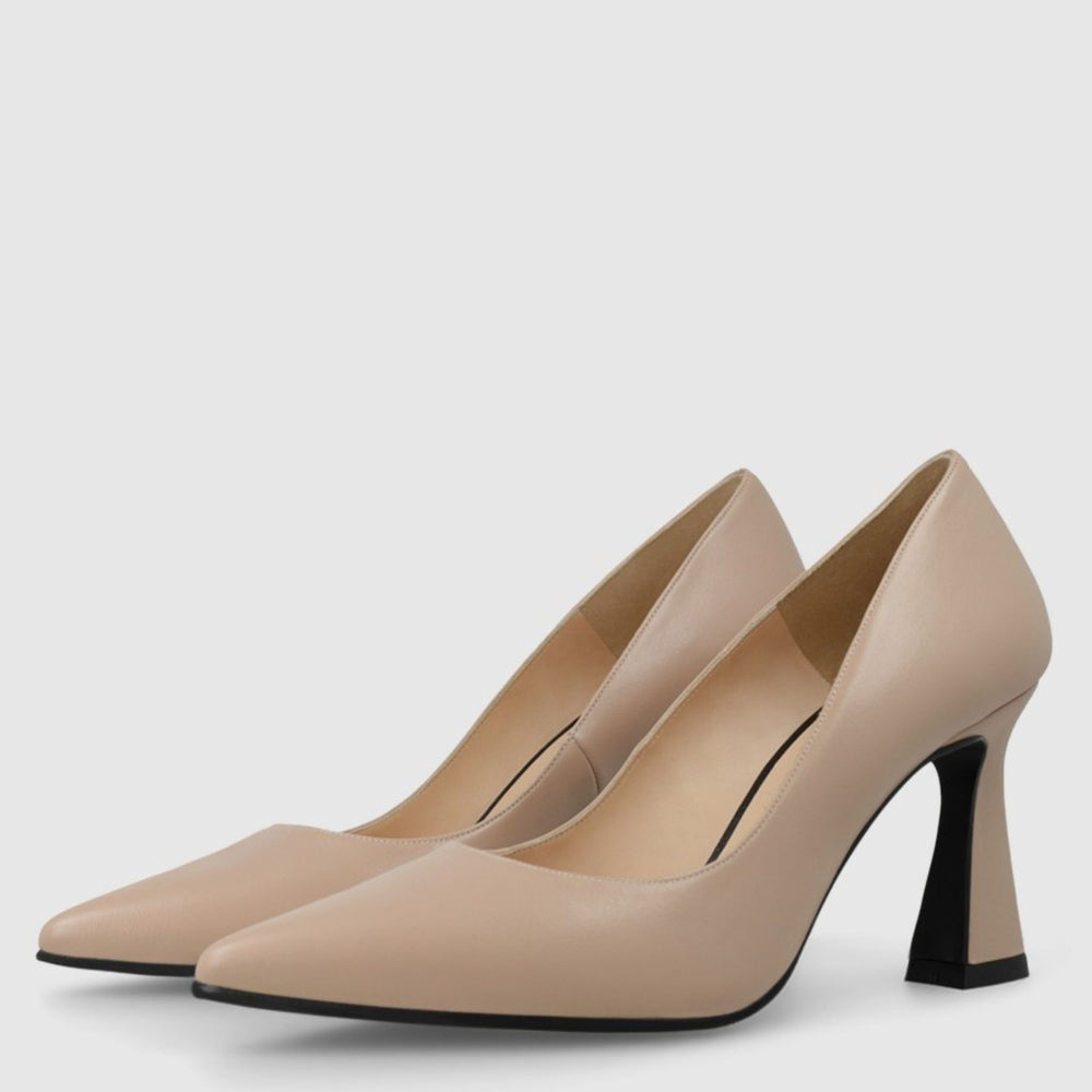 Lodi ROA Nude Leather Pumps