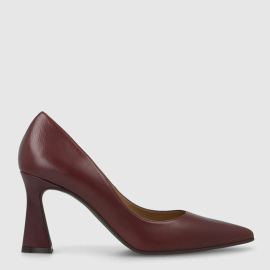 Lodi ROA Merlot Leather Pumps