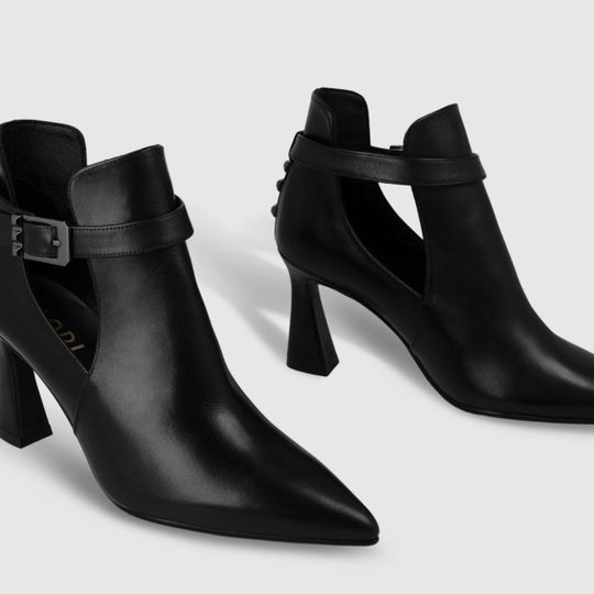 Lodi ROLUMER Black leather ankle Boots