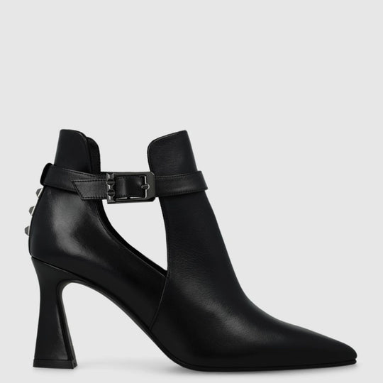 Lodi ROLUMER Black leather ankle Boots