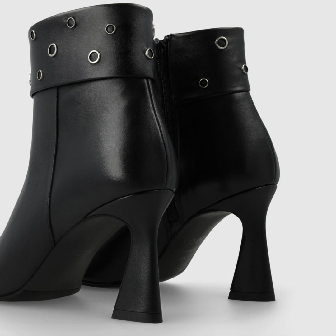 Lodi ROSIRE Black Leather Ankle Boots