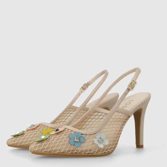 Lodi RUSANTI Beige Slingback Pumps