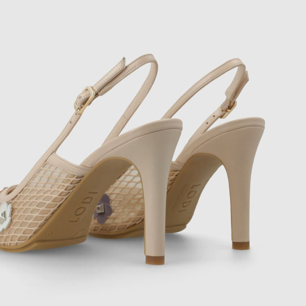 Lodi RUSANTI Beige Slingback Pumps