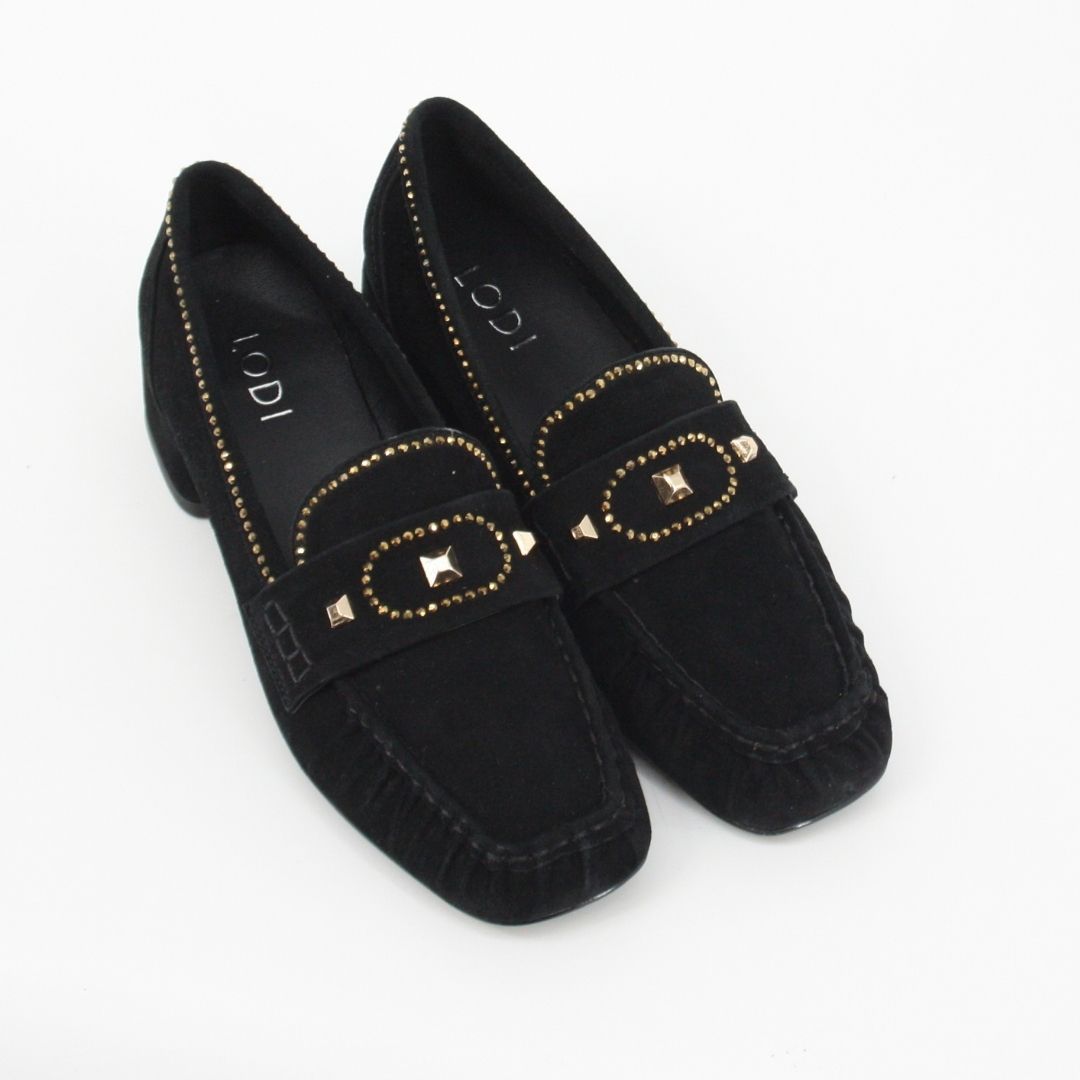 Lodi TATIANA Black Suede Pumps