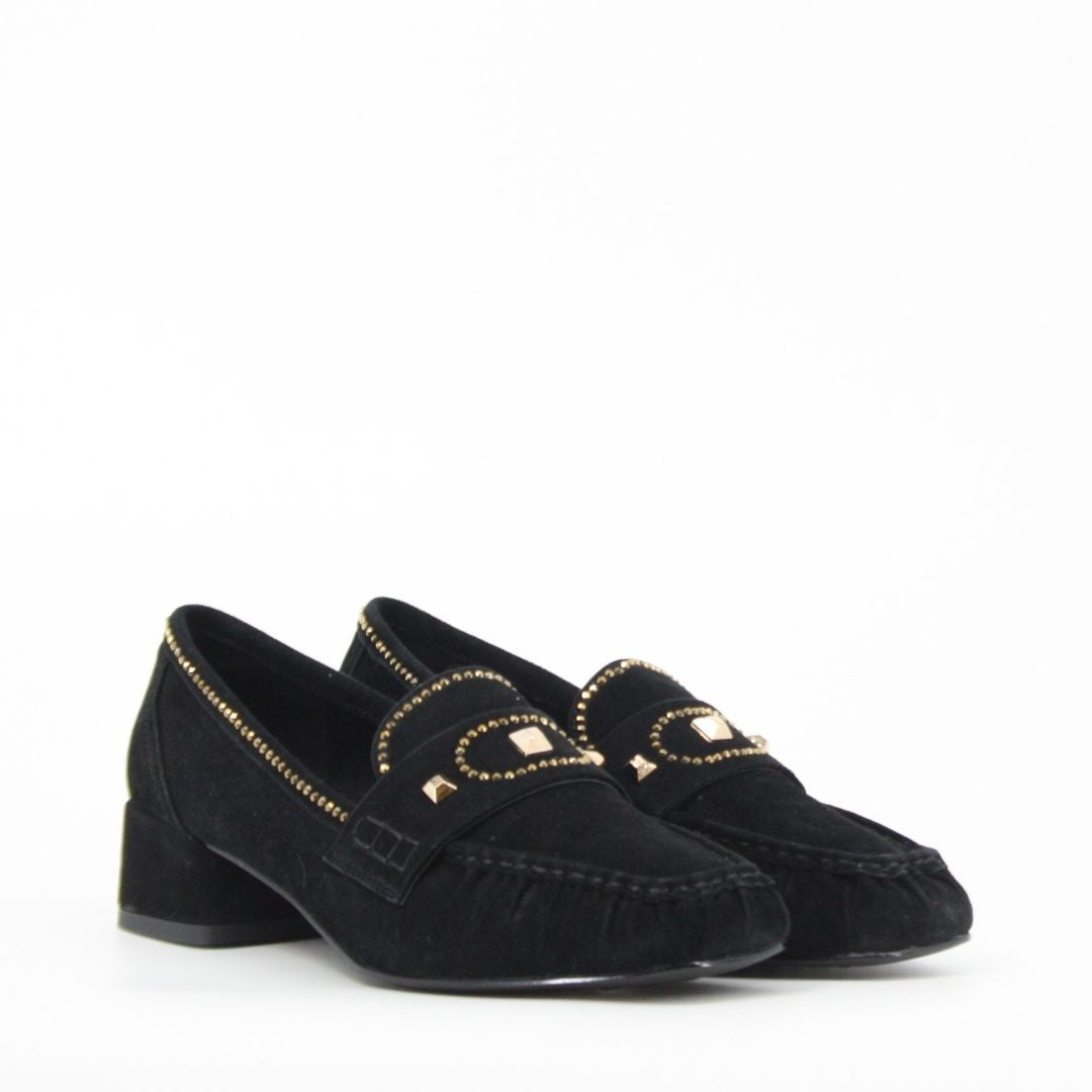 Lodi TATIANA Black Suede Pumps