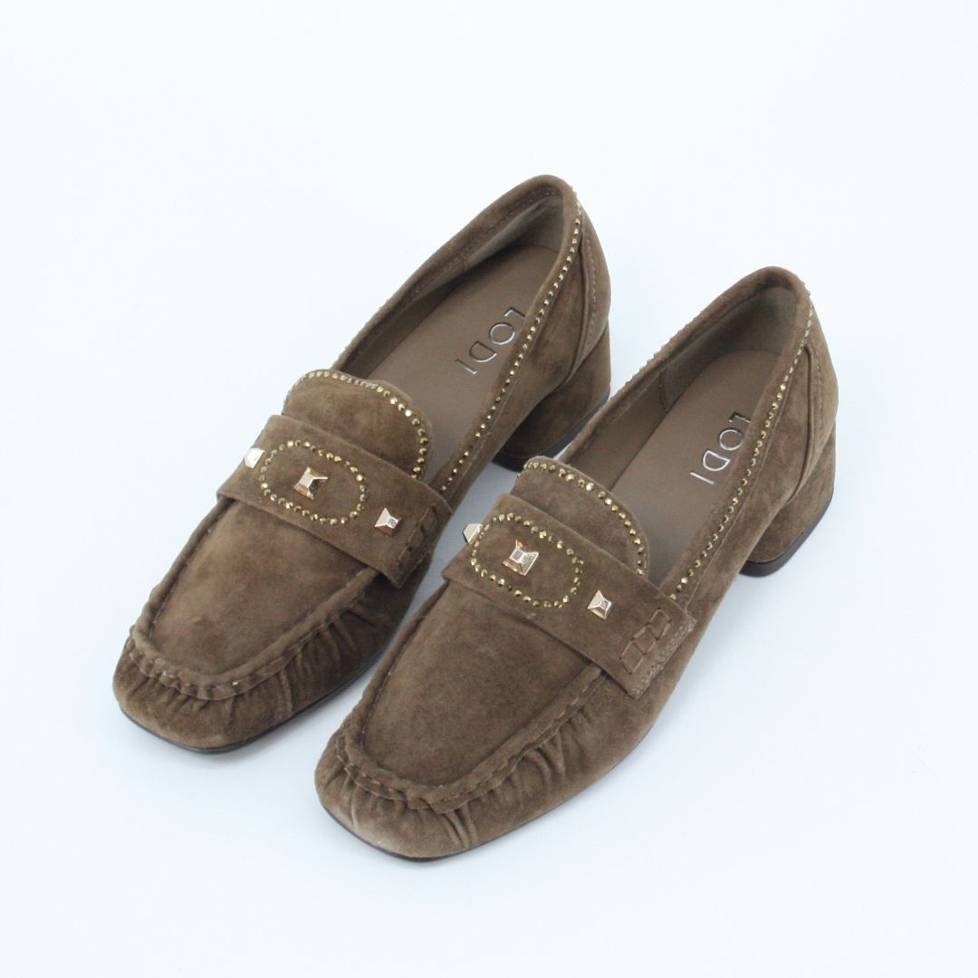 Lodi TATIANA Taupe Suede Pumps