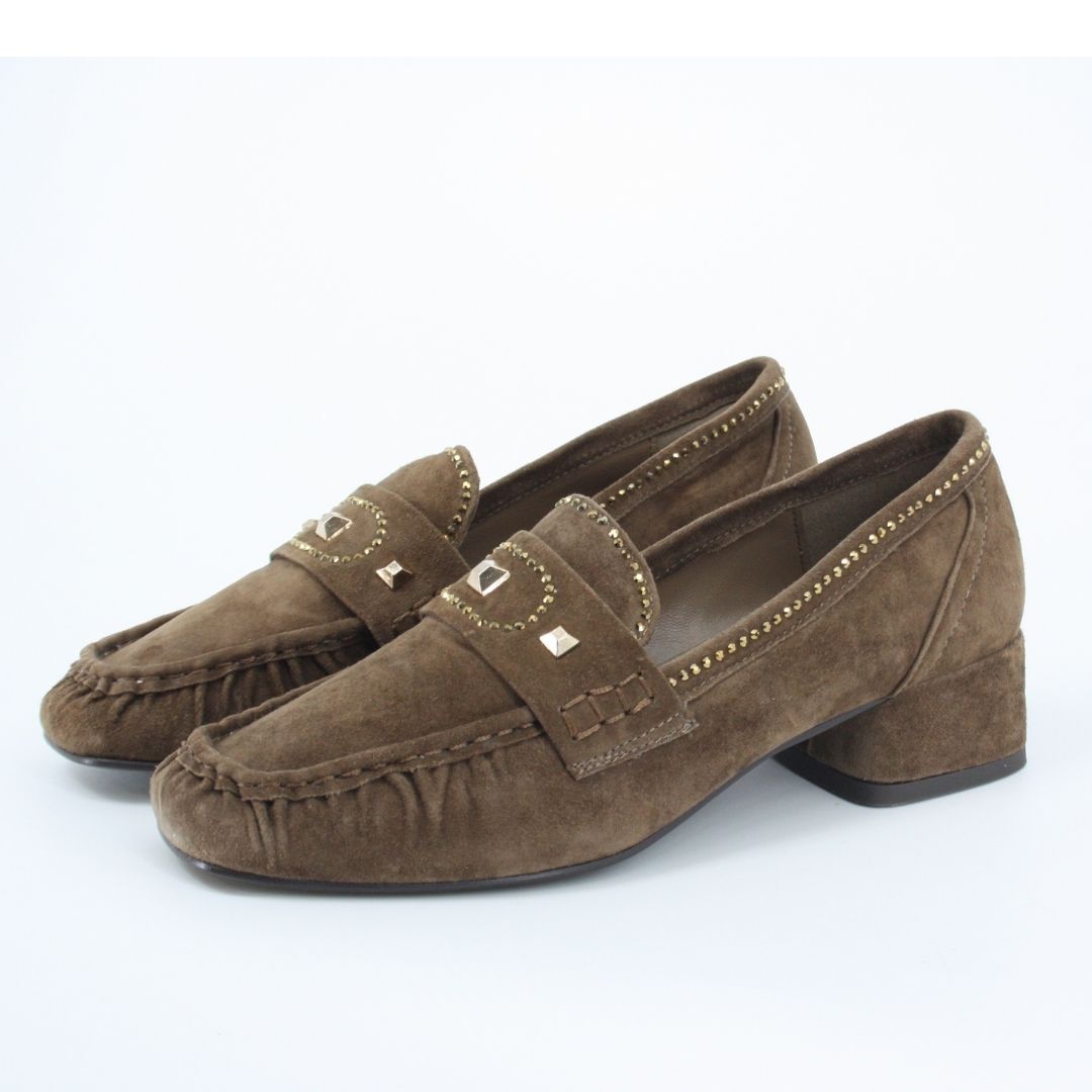 Lodi TATIANA Taupe Suede Pumps