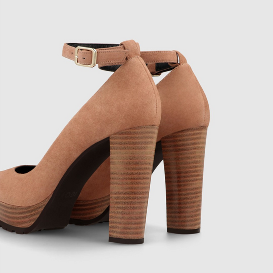 LODI TINIA Taupe Suede Platform Courts
