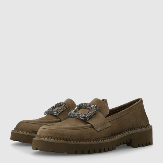 Lodi TULE Brown Suede Loafers