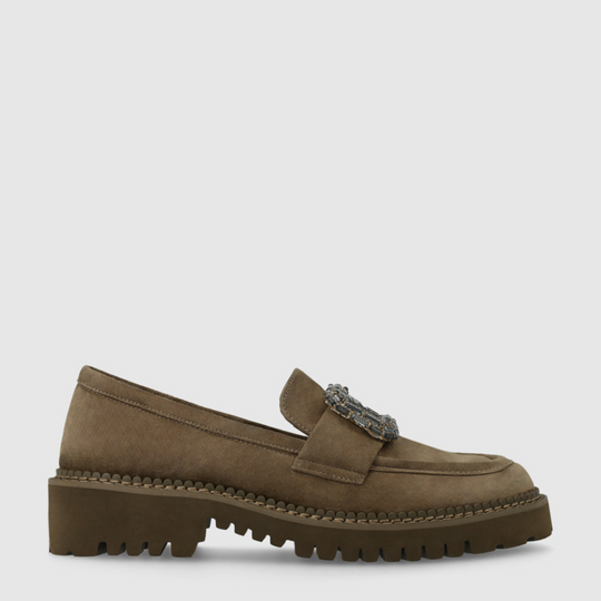 Lodi TULE Brown Suede Loafers