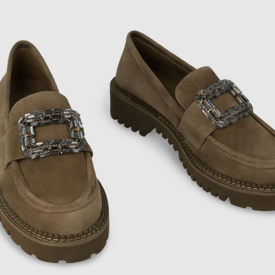 Lodi TULE Brown Suede Loafers