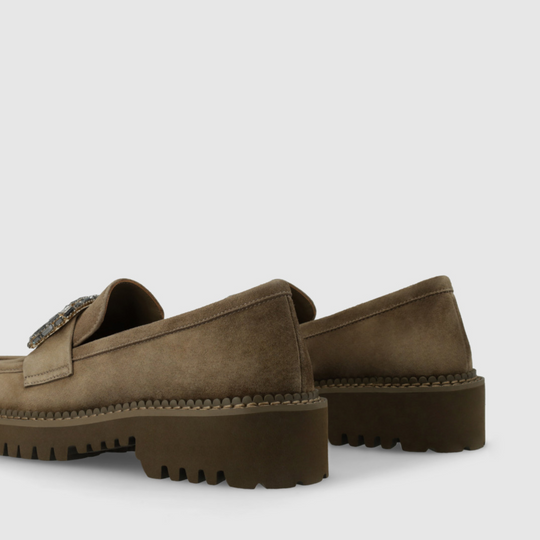 Lodi TULE Brown Suede Loafers