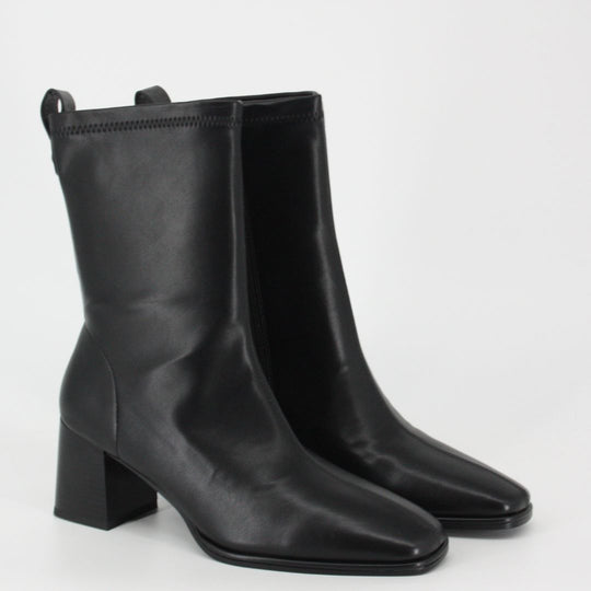 Lodi A-Heka Black Leather Ankle Boots