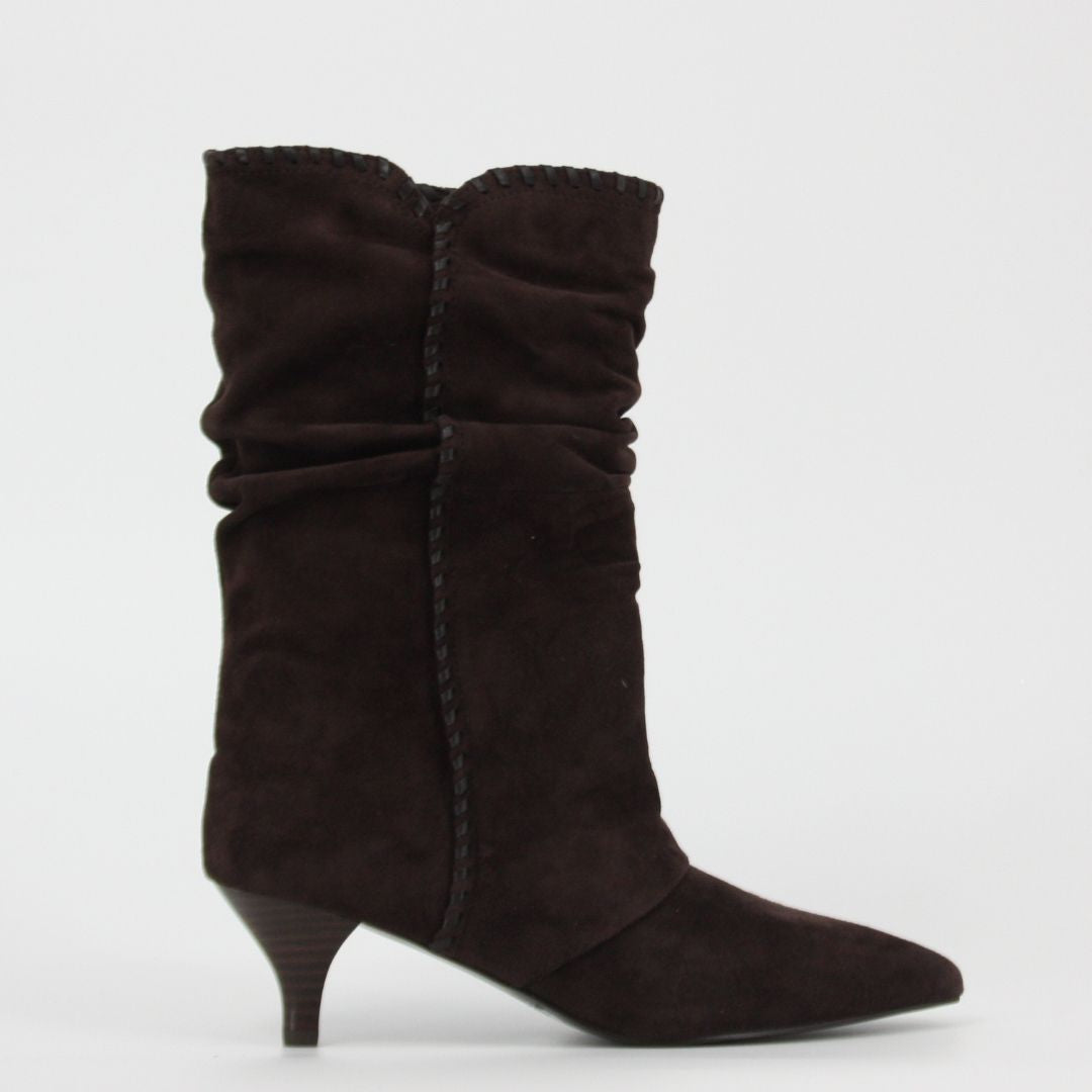 Lodi A-KILEA Brown Suede Midi Boots