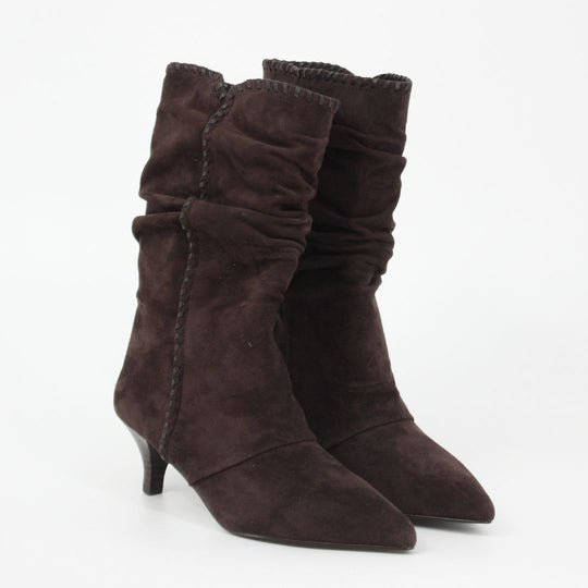 Lodi A-KILEA Brown Suede Midi Boots