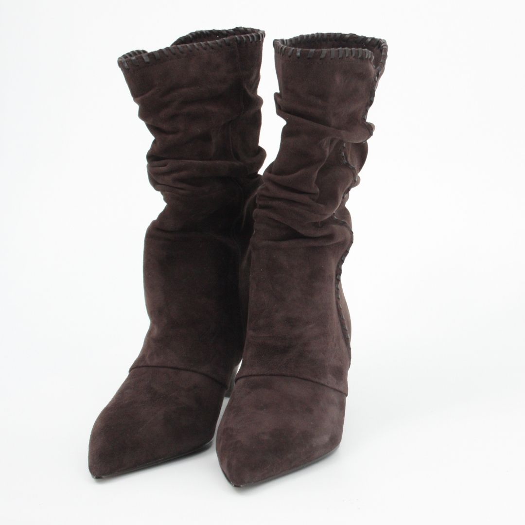 Lodi A-KILEA Brown Suede Midi Boots