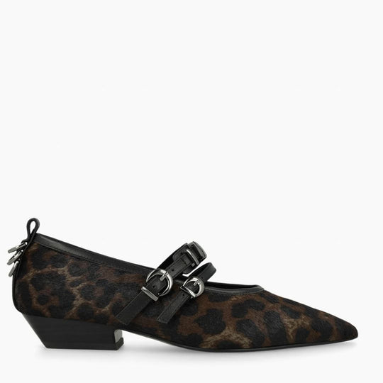 Lodi ELENA Animal Print Court Shoes