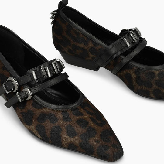 Lodi ELENA Animal Print Court Shoes