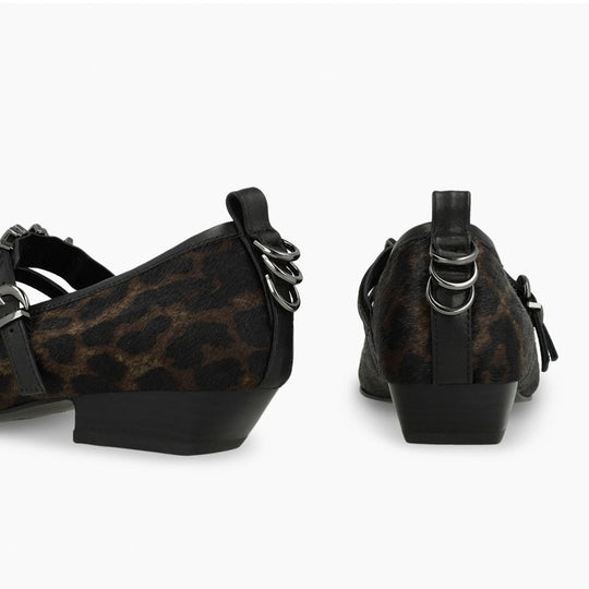 Lodi ELENA Animal Print Court Shoes