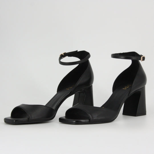 Lodi BONDO Black Leather Sandals