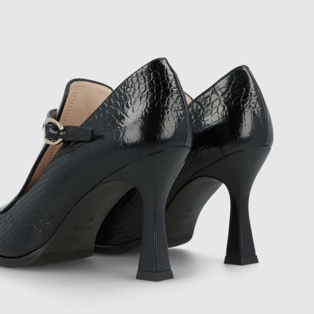 Lodi MONDIER-SR Black Leather Shoes