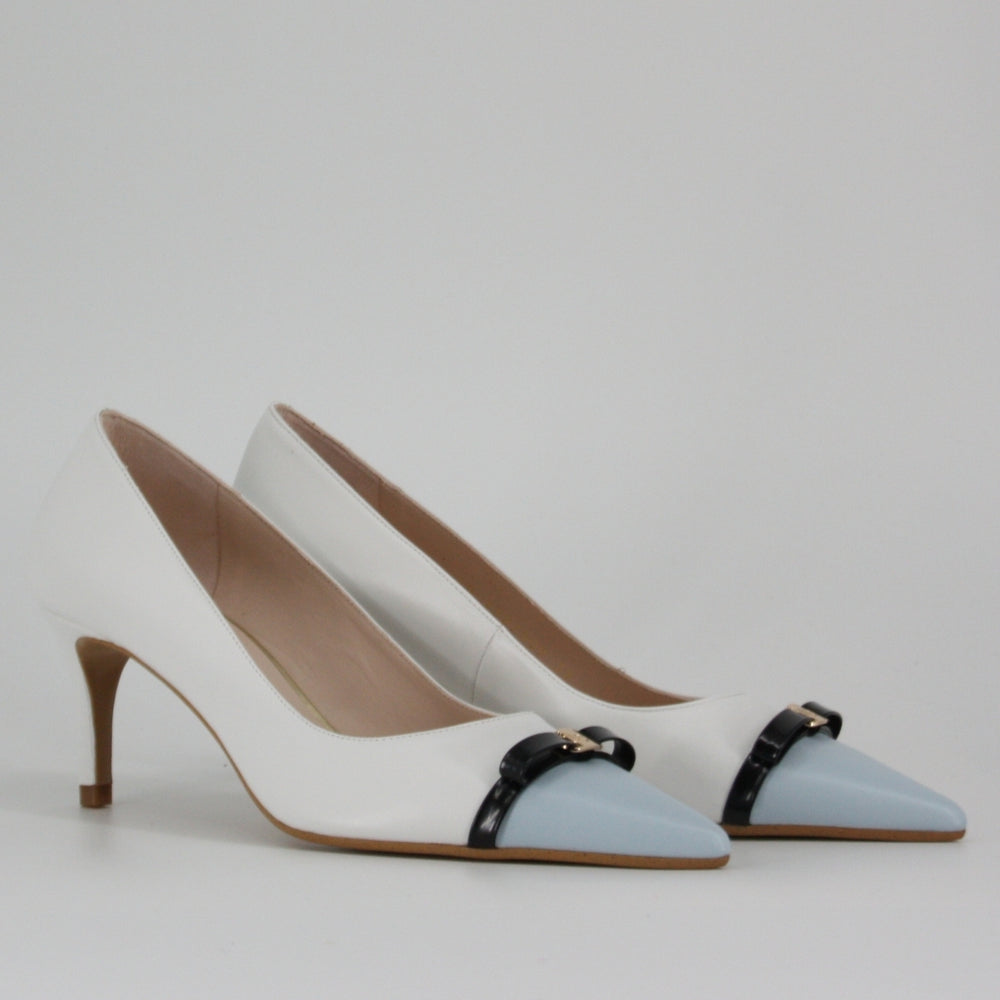 Lodi NANEL Blue Leather Pumps