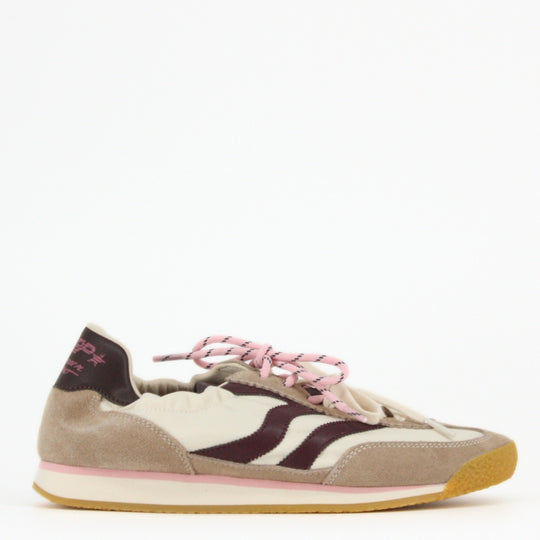MRP.Star PURE Cream & Burgundy Trainers
