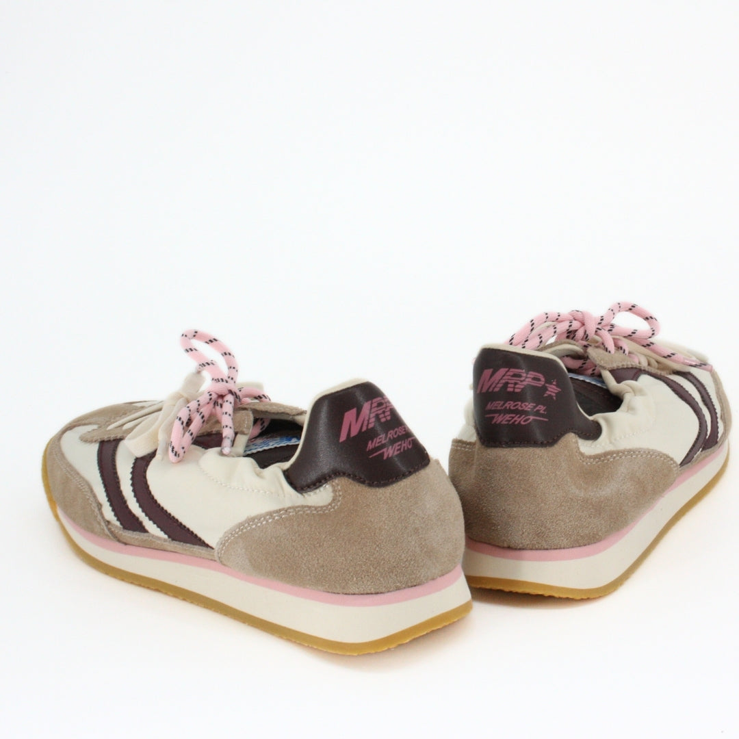 MRP.Star PURE Cream & Burgundy Trainers