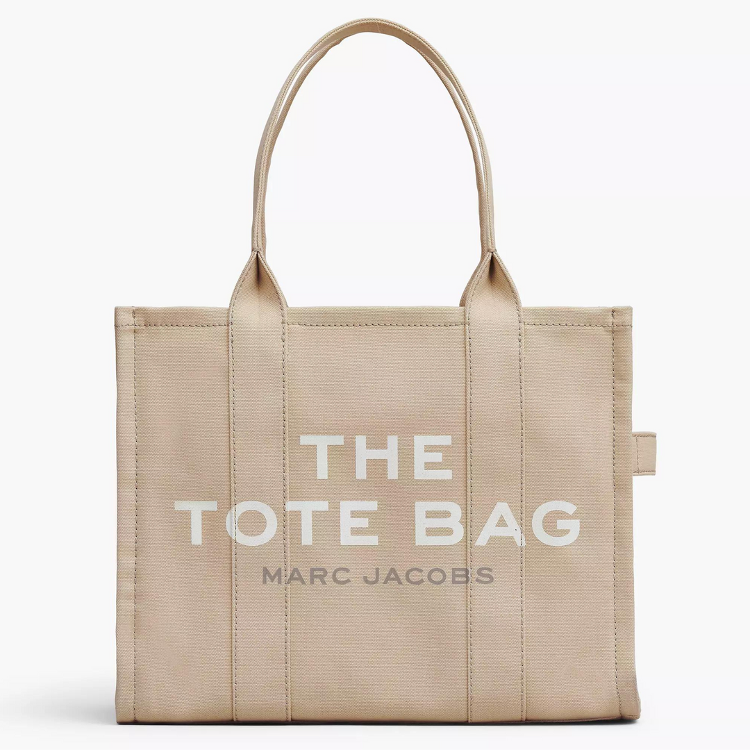 Marc Jacobs Beige Large Canvas Tote Bag