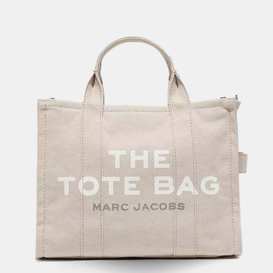 Marc Jacobs Beige Medium Canvas Tote Bag