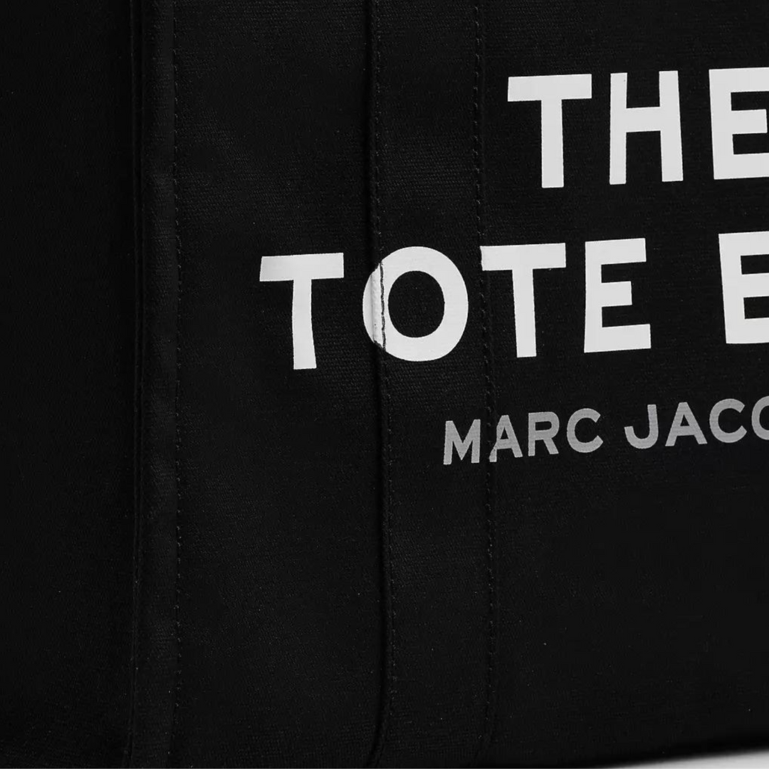 Marc Jacobs Black Large Canvas Tote Bag