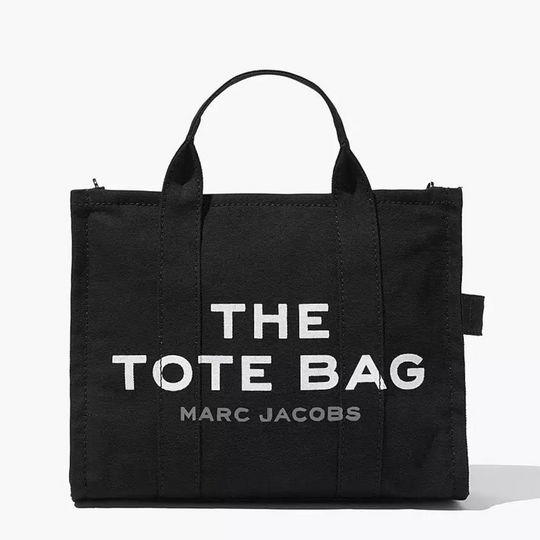 Marc Jacobs Black Medium Canvas Tote Bag