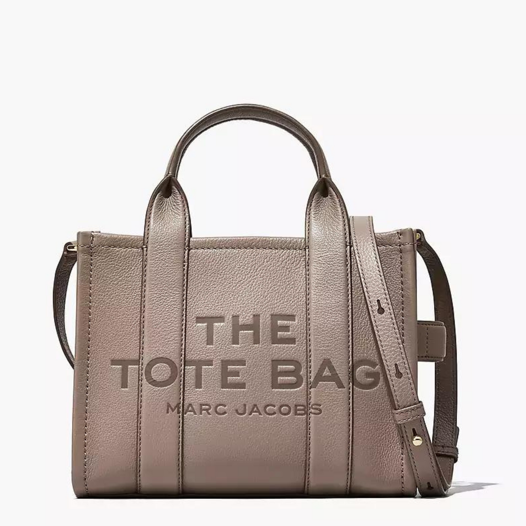 Marc Jacobs Cement Small Leather Tote Bag
