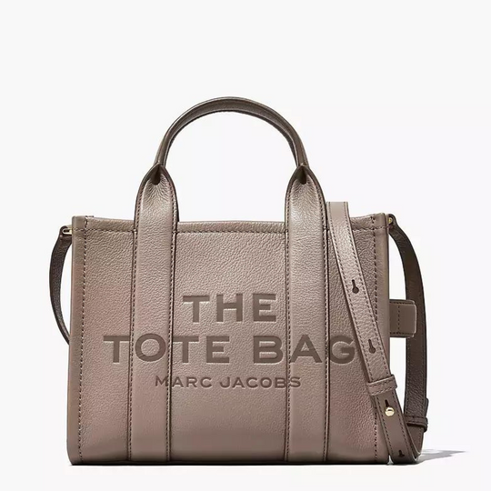 Marc Jacobs Cement Small Leather Tote Bag