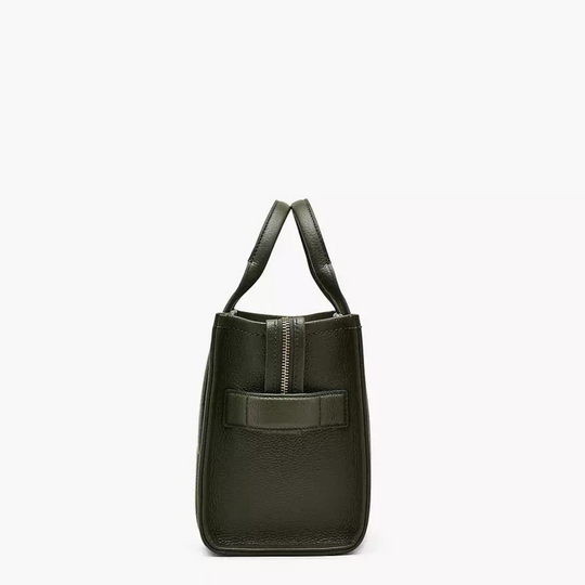 Marc Jacobs Forest Green Small Leather Tote Bag
