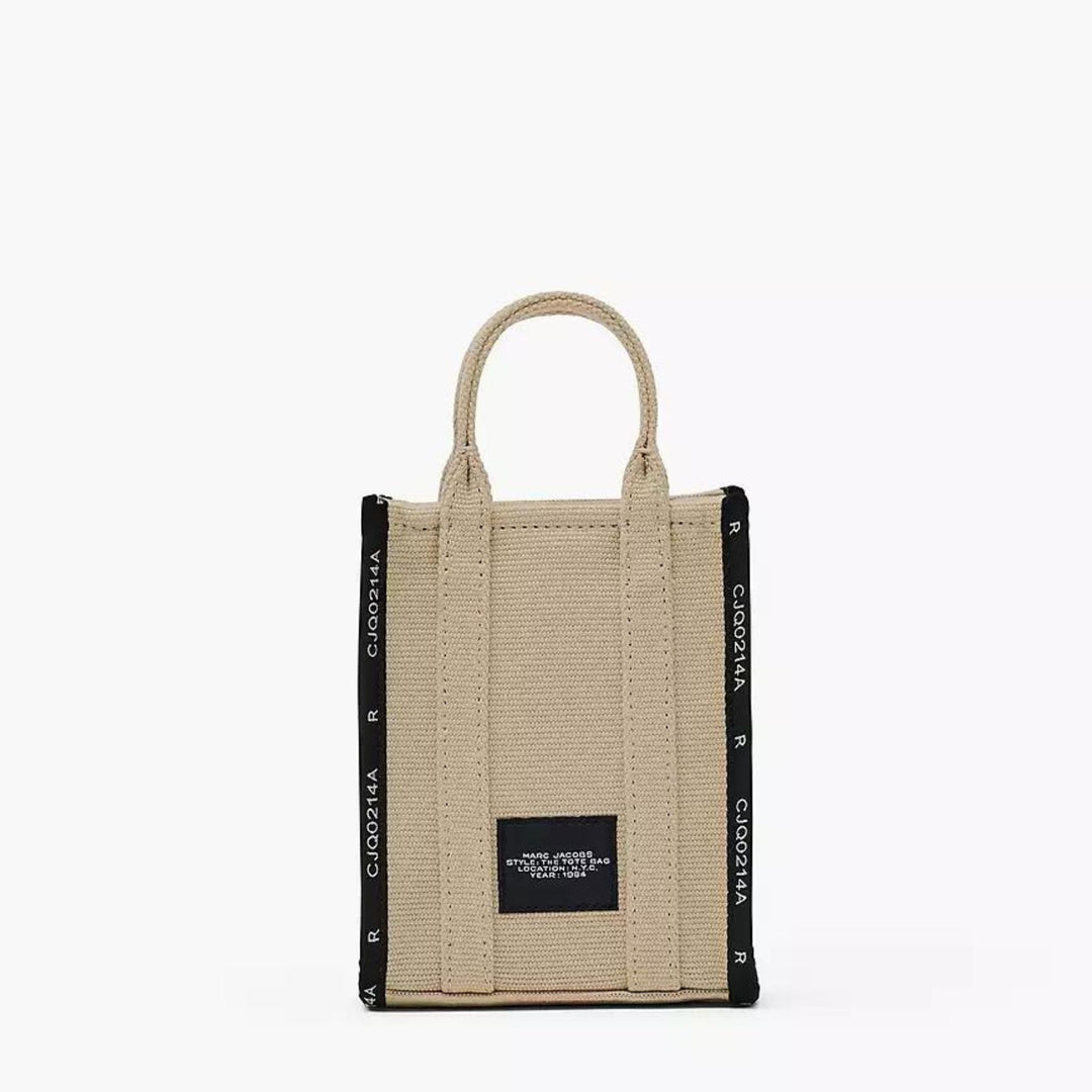 Marc Jacobs Jacquard Mini Tote Bag in Warm Sand