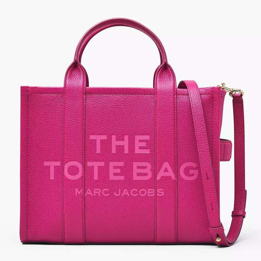 pink leather marc jacobs tote