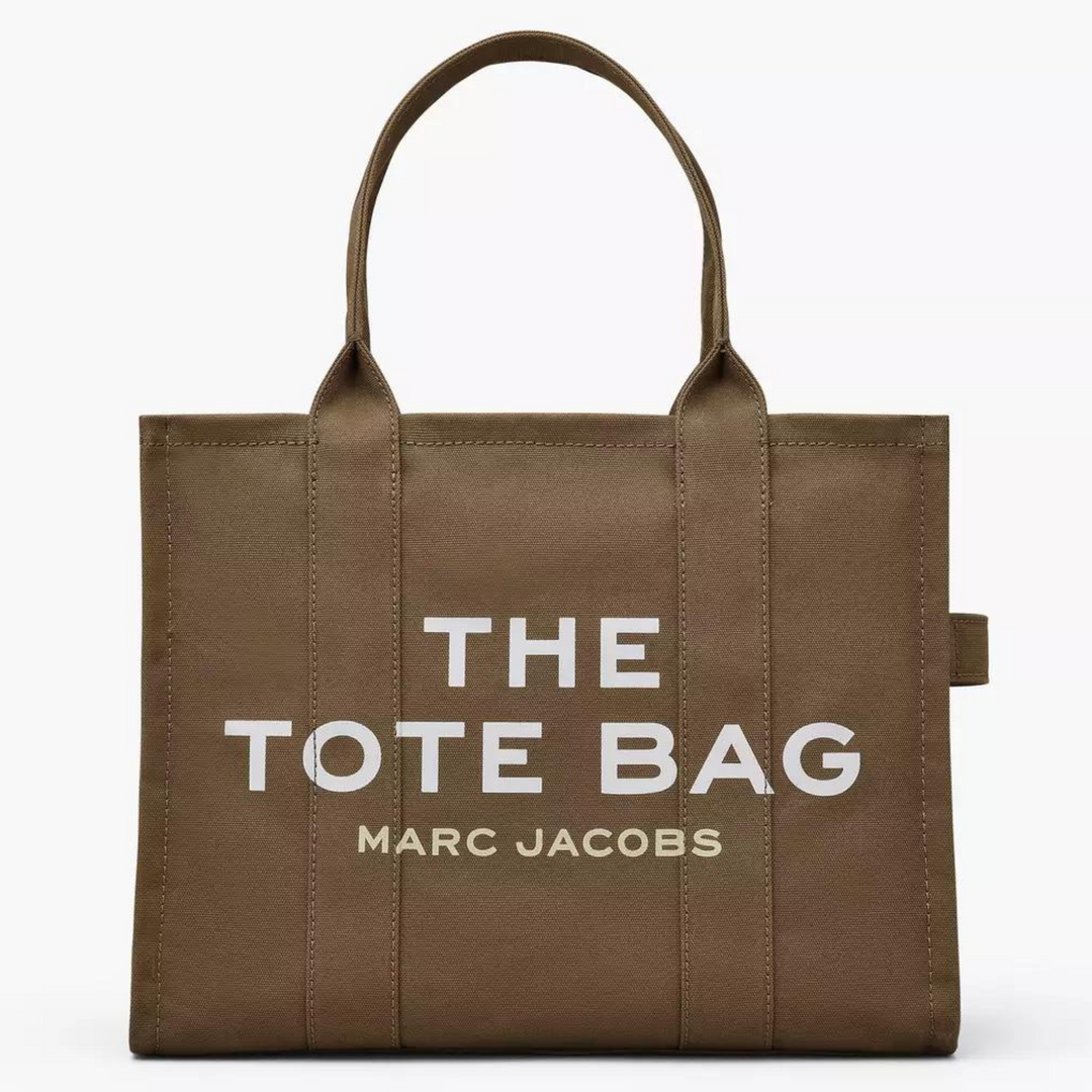 Marc Jacobs Slate Green Large Canvas Tote Bag