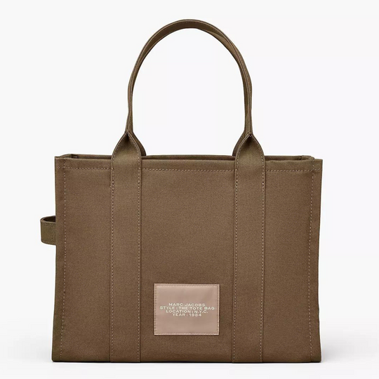 Marc Jacobs Slate Green Large Canvas Tote Bag