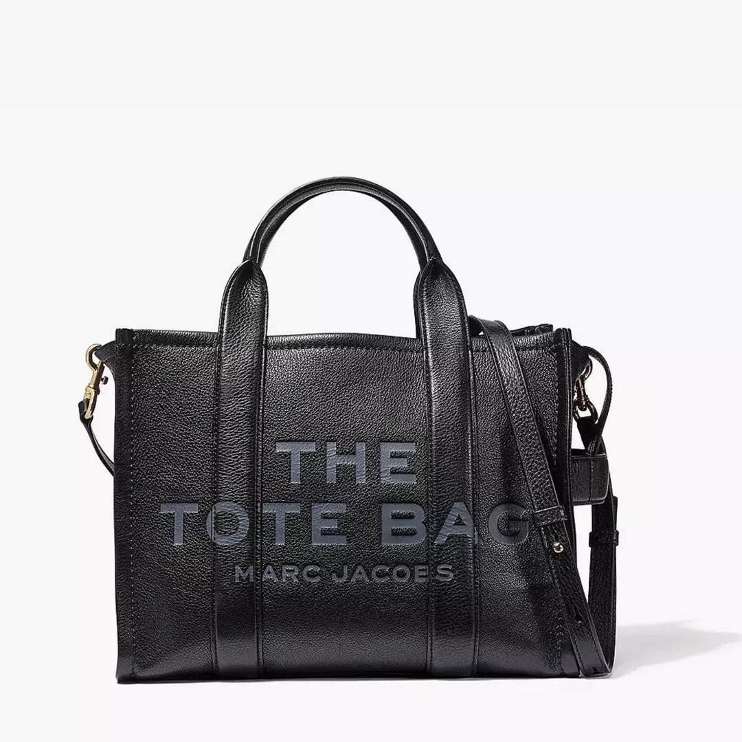 Marc Jacobs Small Black Leather Tote Bag