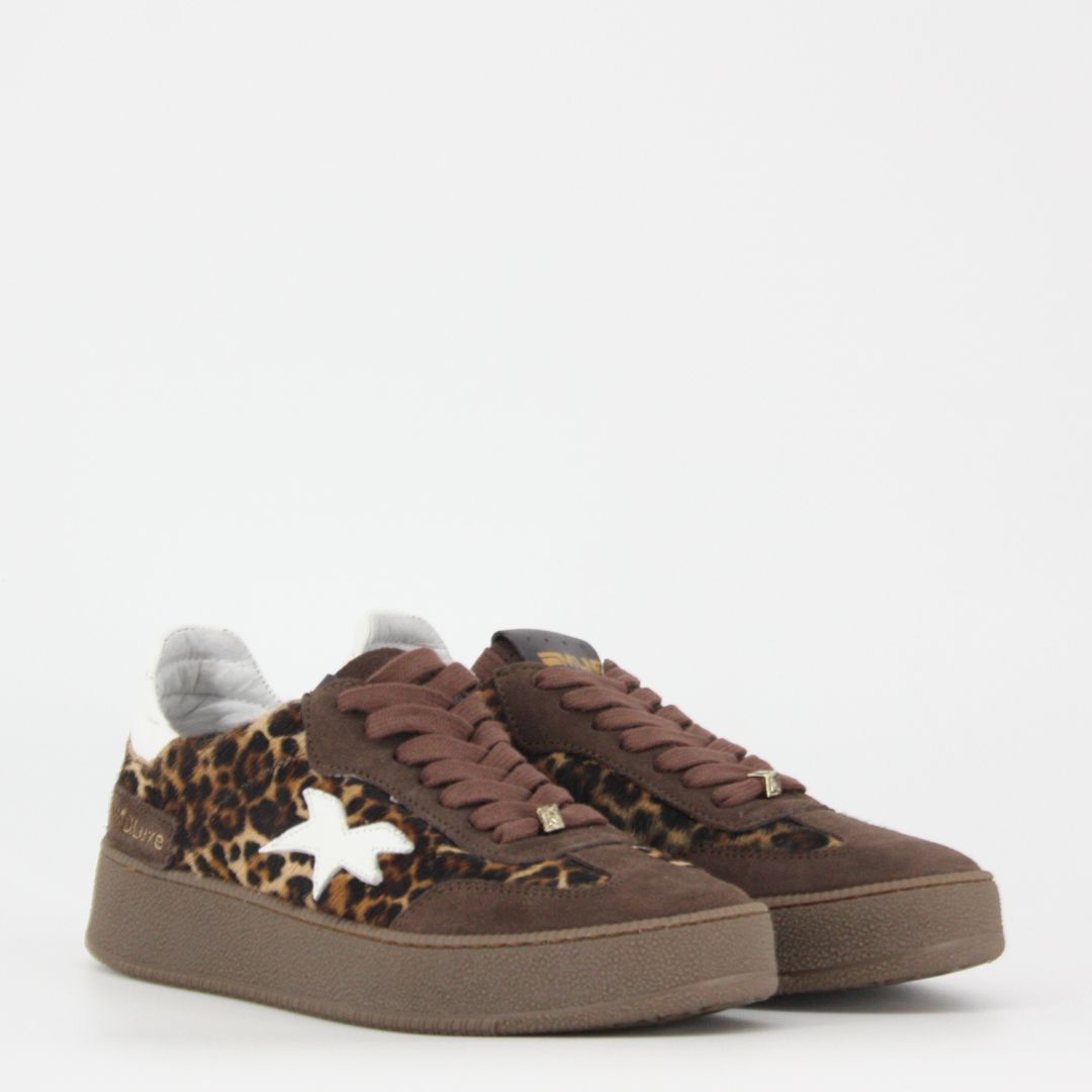 Méliné AMBRA Leopard Suede Trainers