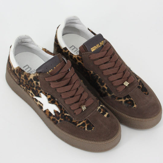 Méliné AMBRA Leopard Suede Trainers