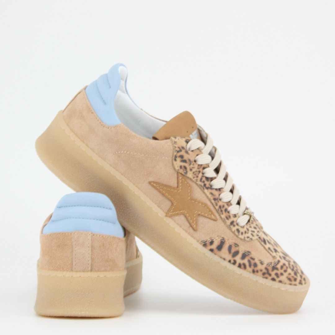 Méliné CHEYENNE Leopard Suede Trainers