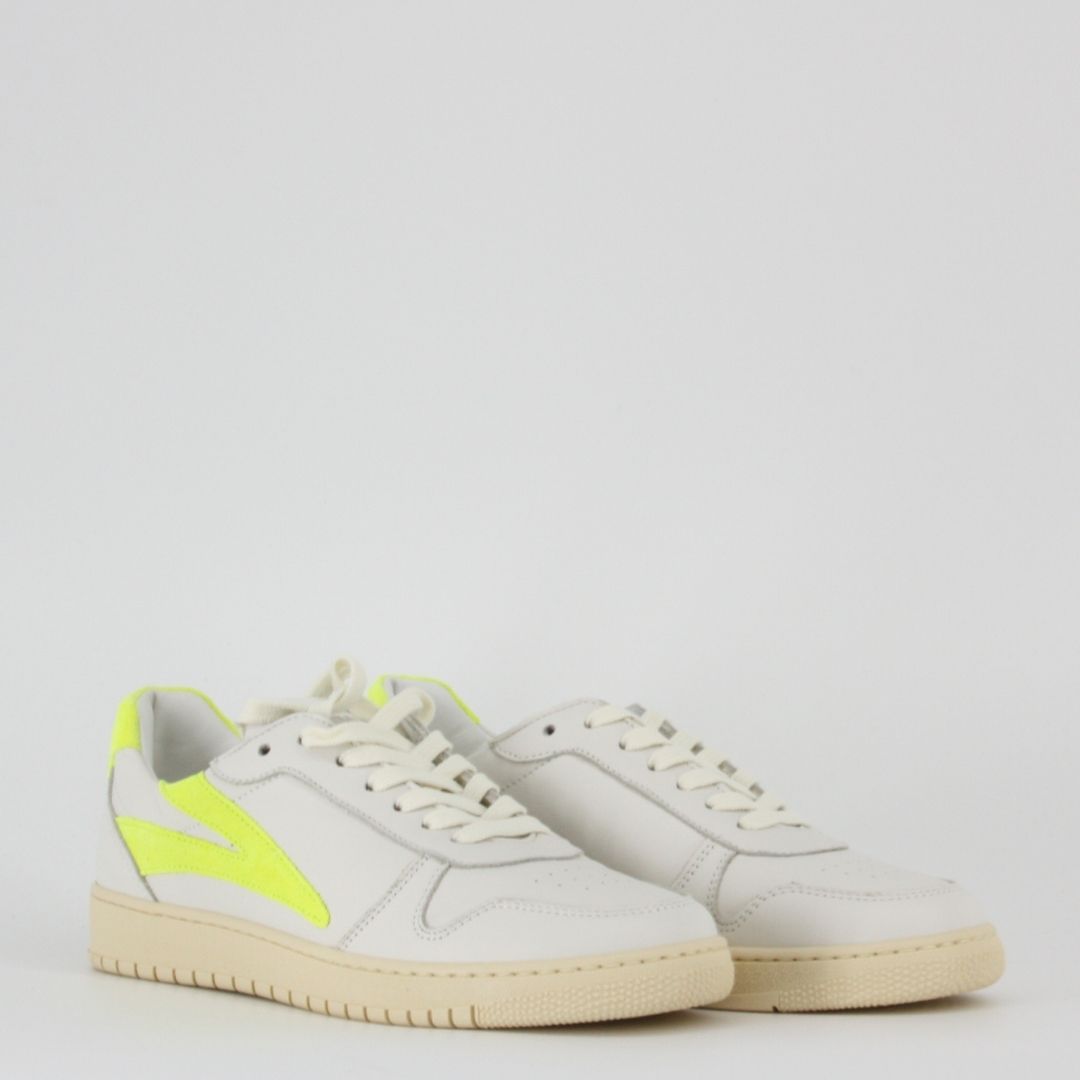 Méliné ANDRE Cloud White Tennis Yellow Trainers
